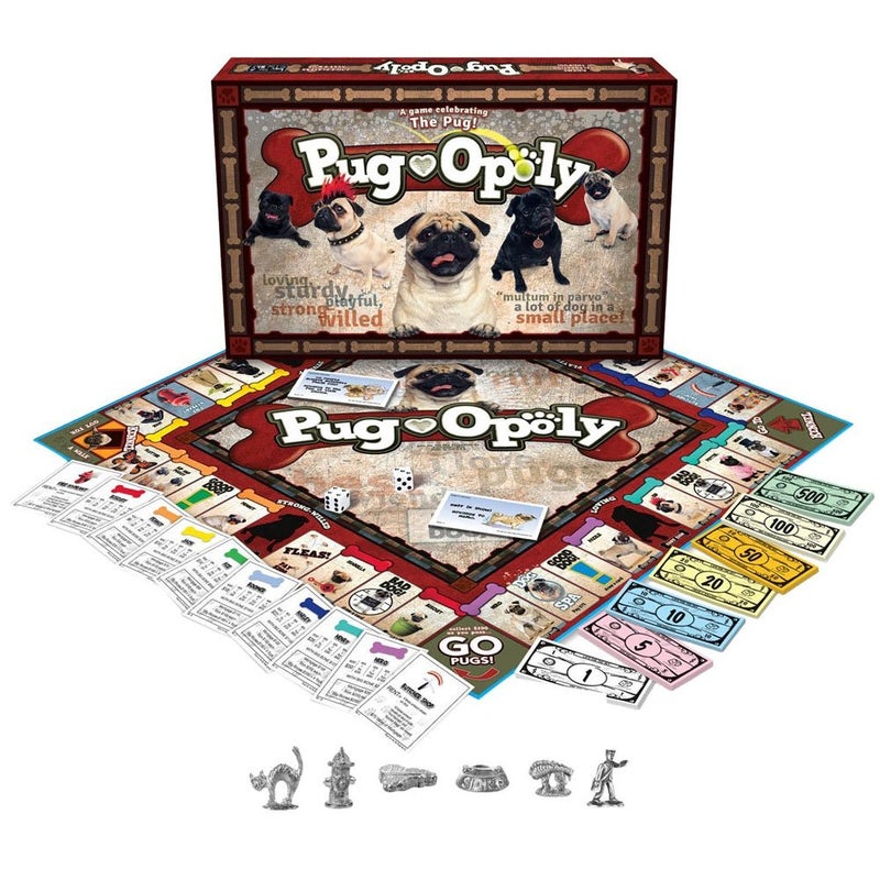 Late for The Sky Pug-Opoly Dog Board Game for Families & Adults â€“ Pug Lovers Property Trading Game, 2â€“6 Players, Ages 8+, One-Hour or Full Play, Fun Party Gift for Dog Owners - Image 2